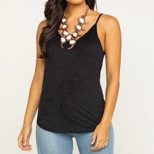 Shyanne Faux Suede Cami Tank Top